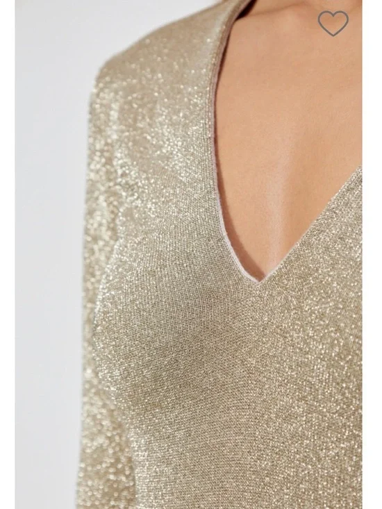 Cult Gaia Shayla Long-Sleeve V-Neck Midi Dress - Picture 3 of 8